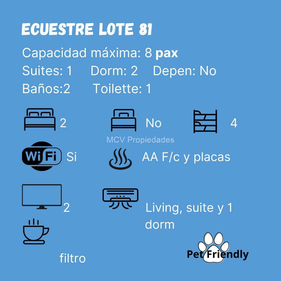ECUESTRE 81 p/ 8 pax c/pileta cercada y climatizador solar - EN VENTA ¡OPORTUNIDAD!! — foto 7