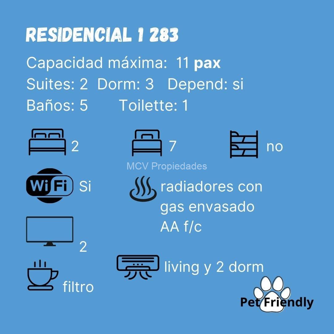 RESIDENCIAL 1 283 - 10/11 pax c/pileta cercada, 5 dorm +depen — foto 34