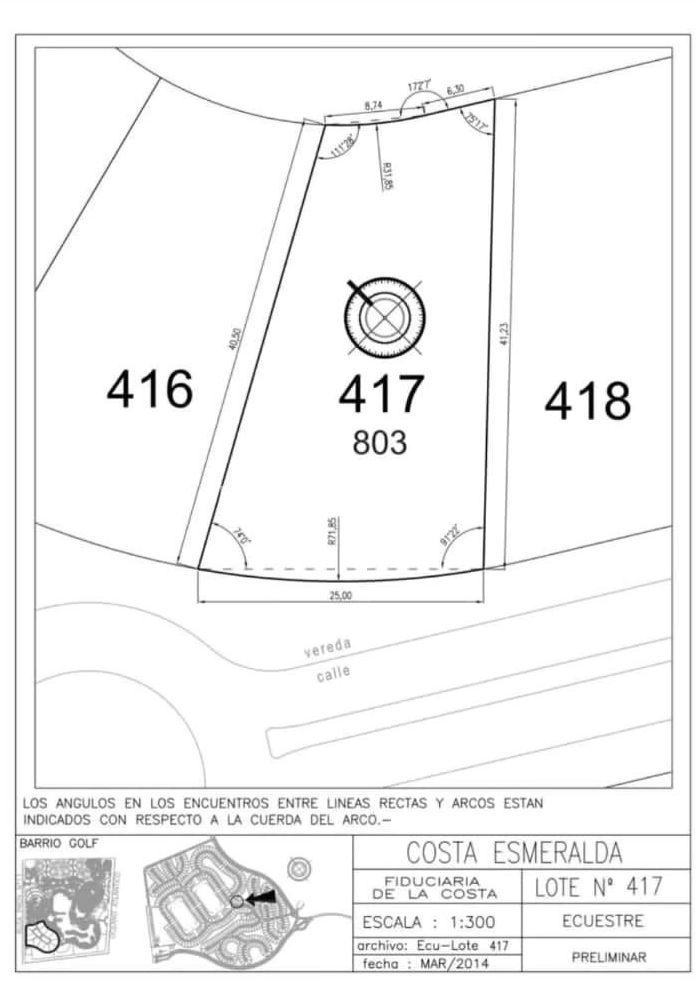 ECUESTRE 417 LOTE A LA VENTA