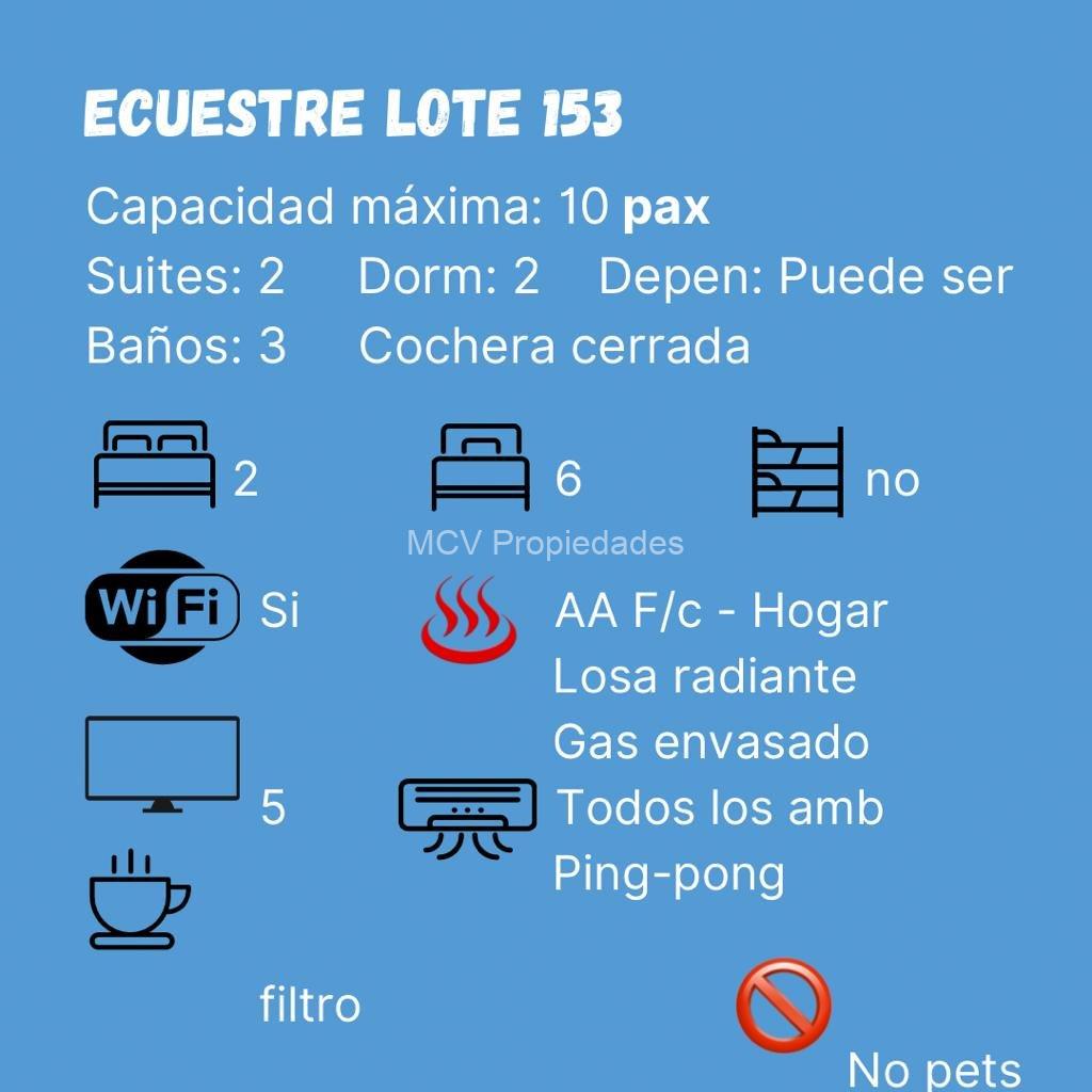 ECUESTRE 153 para 10 pax con pileta; TB EN VENTA — foto 21